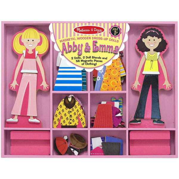 Магнітна вдягалка середня "Еббі і Емма"Melissa&Doug (MD4940)