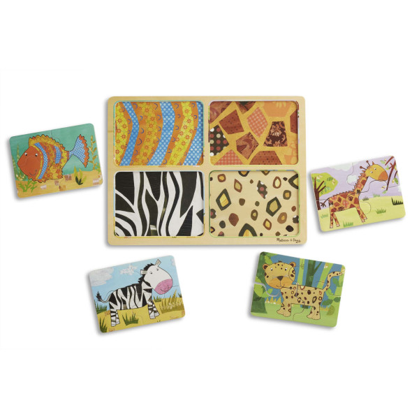 Дерев'яні пазли у футлярі "Тварини" Melissa&Doug (MD31362)