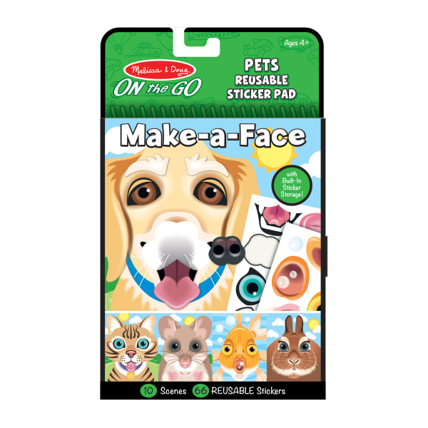 Блокнот з багаторазовими наліпками "Домашні тварини" Melissa&Doug (MD30512)