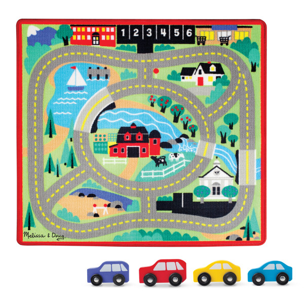 Ігровий килимок з машинками "Міська дорога" Melissa&Doug (MD9400)