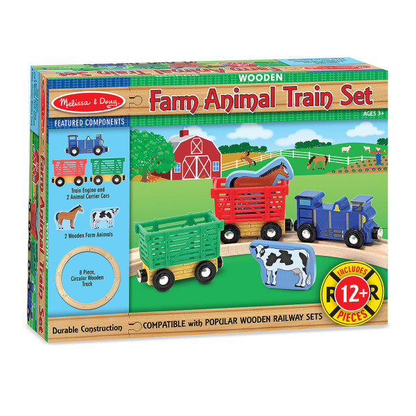 Дерев'яний набір "Потяг з тваринами" Melissa&Doug (MD10644)