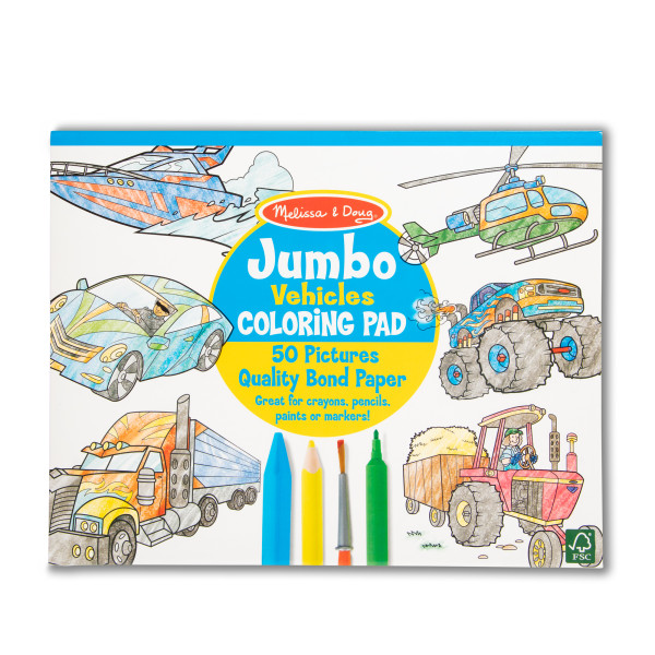 Альбом розмальовок "Автомобілі" Melissa&Doug (MD14205)