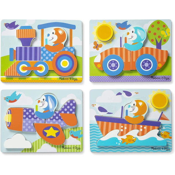 Перші дерев'яні пазли "Транспорт" Melissa&Doug (MD30133)