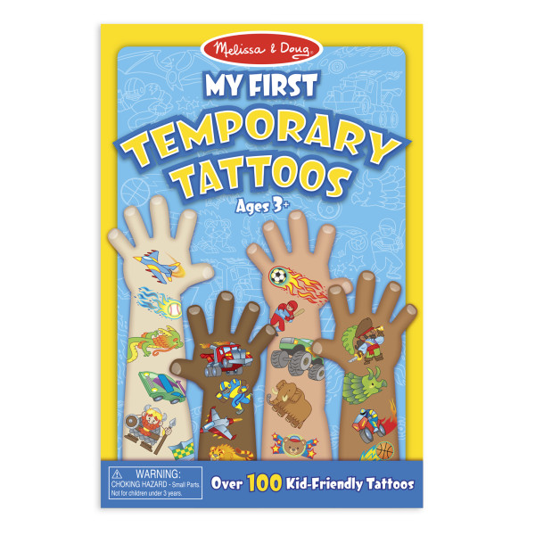 Мої перші тимчасові татуювання блакитні, 100 штук Melissa&Doug (MD2947)