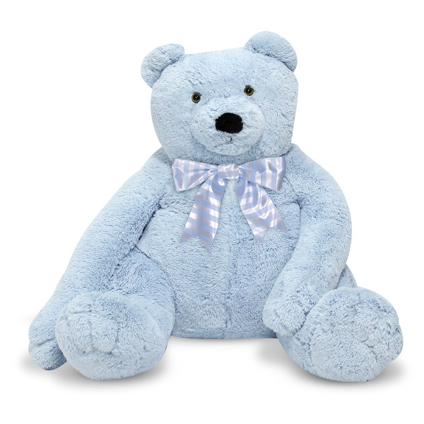 Великий плюшевий ведмедик, блакитний 76 см Melissa&Doug (MD3983)
