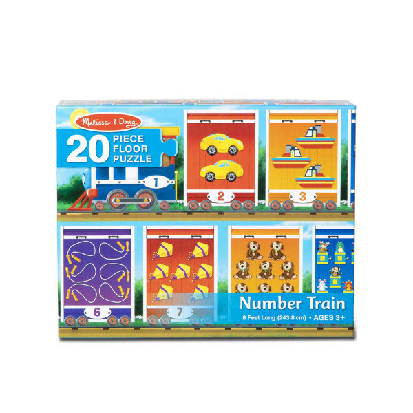 Мега-пазл "Номери вагонів", 20 елементів Melissa&Doug (MD31000)