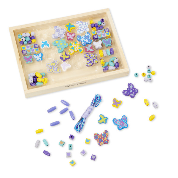Набір дерев'яних намистин "Метелики" Melissa&Doug (MD4179)