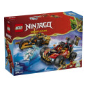 Конструктор LEGO Ninjago Комбіновані транспортні засоби Кая та Коула