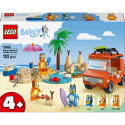 Конструктор LEGO Bluey Пляж і сімейна поїздка на автомобілі Блуї