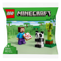 Конструктор LEGO Minecraft Стів і малюк-панда