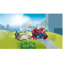 Конструктор LEGO Spidey Павук на мотоциклі проти Носорога