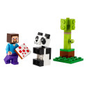Конструктор LEGO Minecraft Стів і малюк-панда