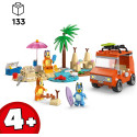 Конструктор LEGO Bluey Пляж і сімейна поїздка на автомобілі Блуї