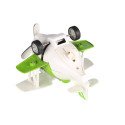 Літак металевий інерційний Same Toy Aircraft світло, музика, зелений