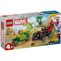Конструктор LEGO Spidey Перегони на електромобілях з динозаврами