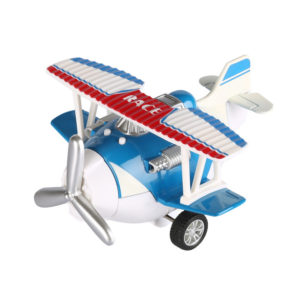 Літак металевий інерційний Same Toy Aircraft синій