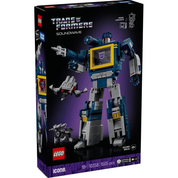 Конструктор LEGO Icons Transformers: Саундвейв