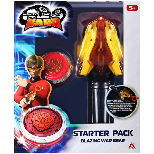 Дзиґа Infinity Nado VI Starter Pack Палаючий Бойовий Ведмідь (Blazing War Bear)