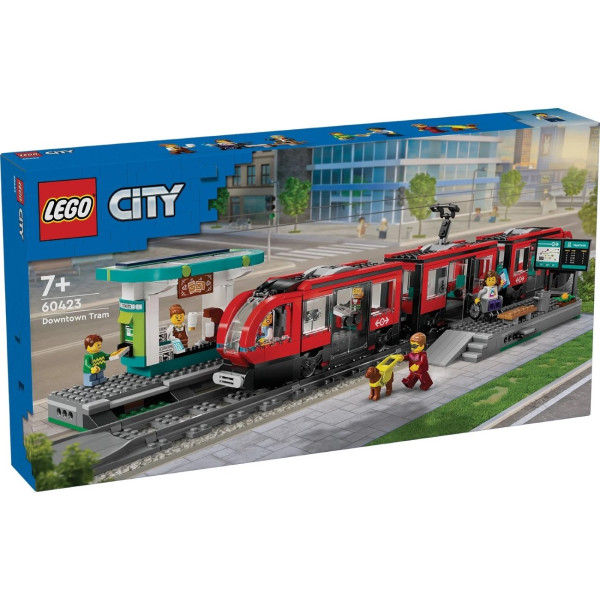 Конструктор LEGO City Трамвай і вокзал у центрі міста