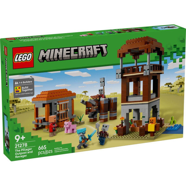 Конструктор LEGO Minecraft Аванпост розбійників та спустошувач