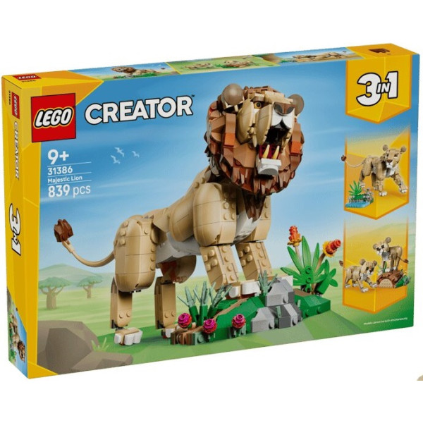 Конструктор LEGO Creator Дикі тварини: Величний лев