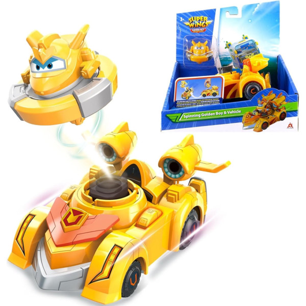 Ігровий набір Super Wings Spinning Vehicle Золотий Хлопчик (Golden Boy)