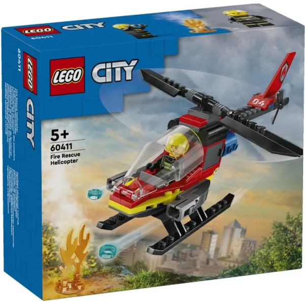 Конструктор LEGO City Пожежний рятувальний гелікоптер