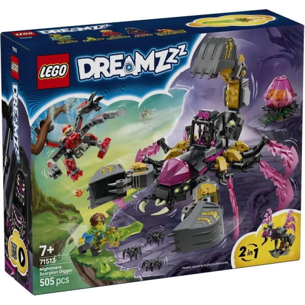 Конструктор LEGO DREAMZzz  Кошмарний землекоп-скорпіон