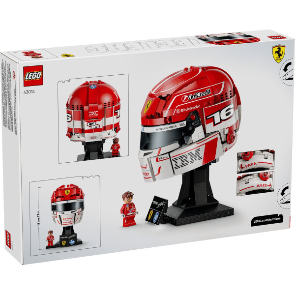 Конструктор LEGO Editions Formula 1 Шолом Шарля Леклера з команди Scuderia Ferrari HP