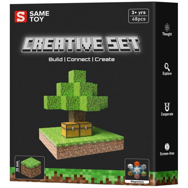 Конструктор магнітний Same Toy Creative Set Skyblock 48ел