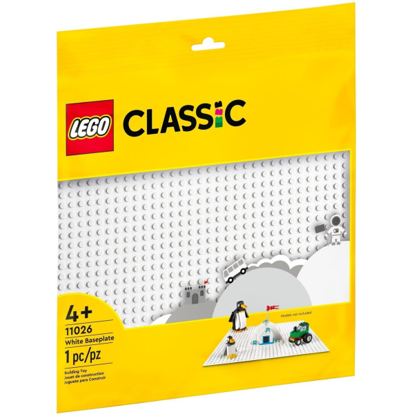 Конструктор LEGO Classic Базова пластина білого кольору