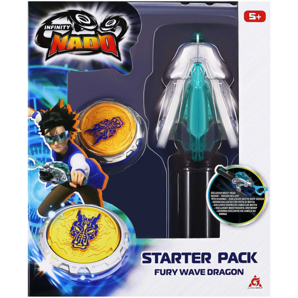 Дзиґа Infinity Nado VI Starter Pack Лютий Дракон (Fury Wave Dragon)