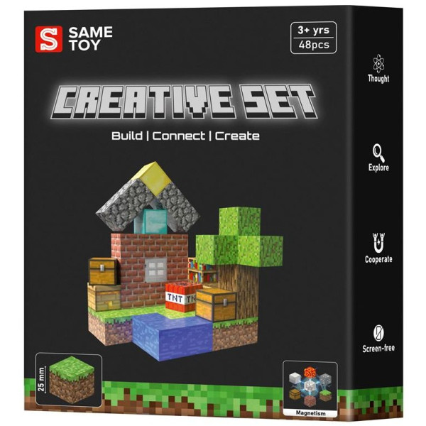 Конструктор магнітний Same Toy Creative Set Patio 48ел
