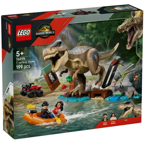 Конструктор LEGO Jurassic World  Втеча річкою від тиранозавра