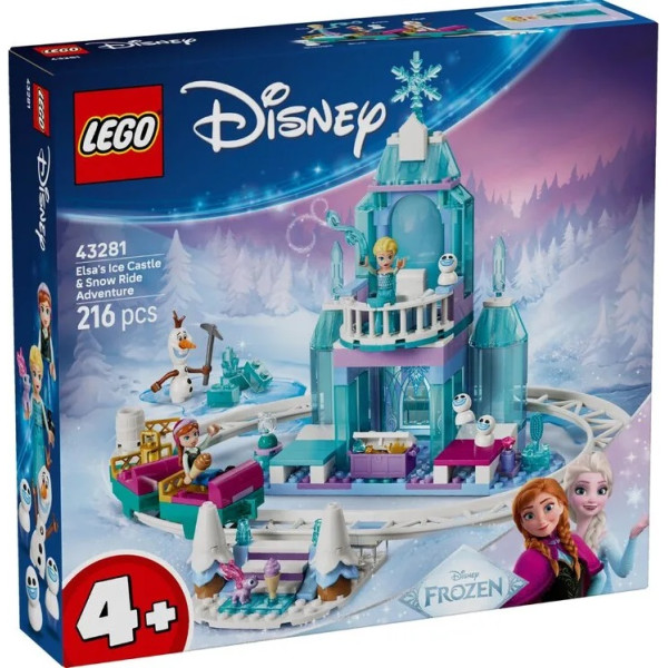 Конструктор LEGO Disney Princess Крижаний палац Ельзи та веселе катання на санчатах