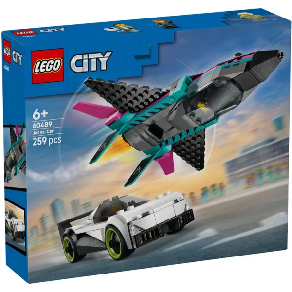 Конструктор LEGO City Реактивний літак проти автомобіля