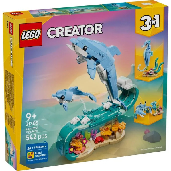 Конструктор LEGO Creator Морські тварини: красиві дельфіни