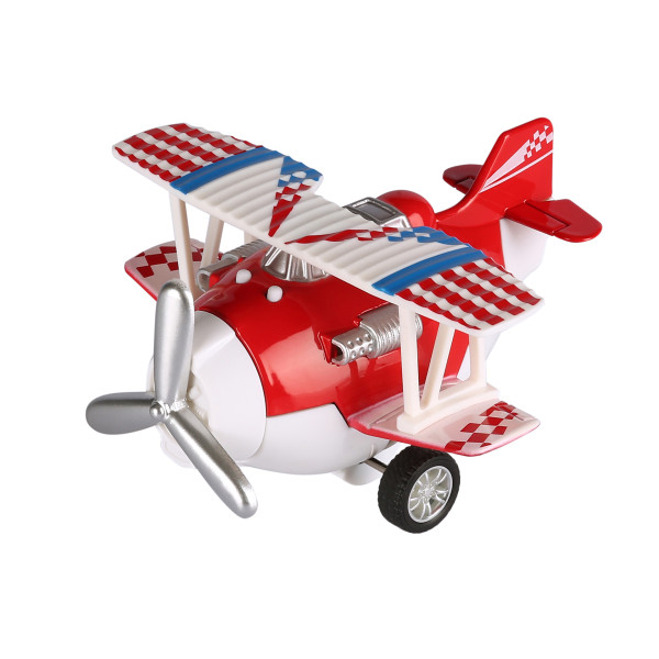 Літак металевий інерційний Same Toy Aircraft червоний