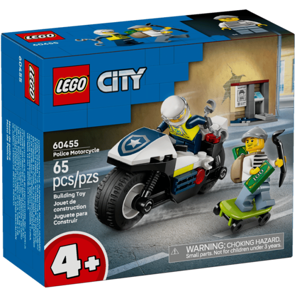 Конструктор LEGO City  Переслідування на поліцейському мотоциклі