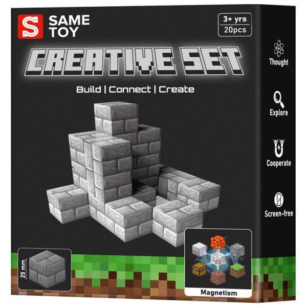 Конструктор магнітний Same Toy Creative Set Stone 20е