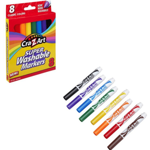 Маркери легкозмивні Cra-Z-Art Super Washable, 8шт