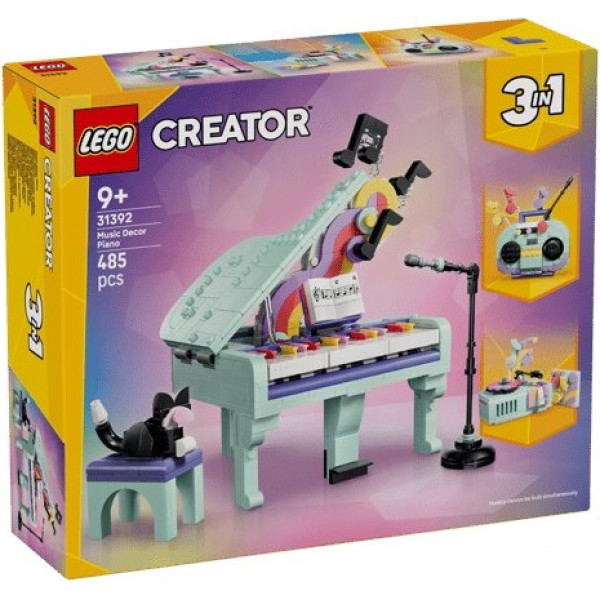 Конструктор LEGO Creator Музичний декор «Фортепіано з котом»
