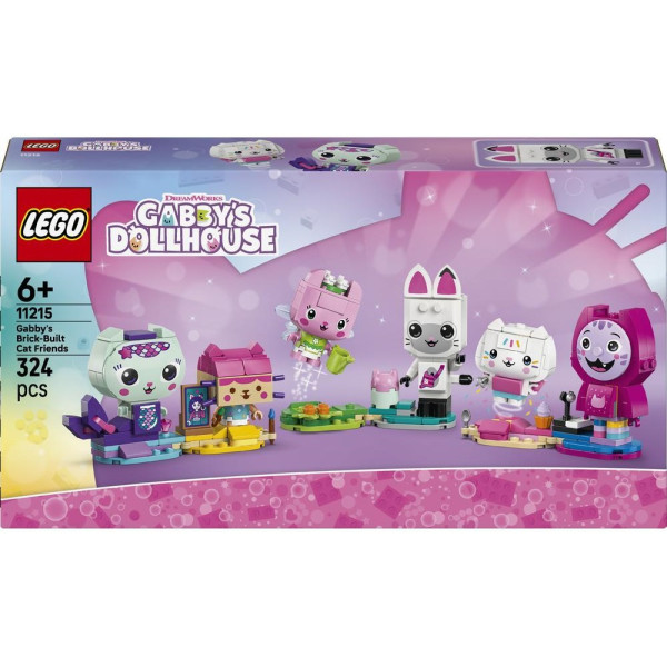 Конструктор LEGO Gabby's Dollhouse Друзі-коти Ґаббі з кубиків