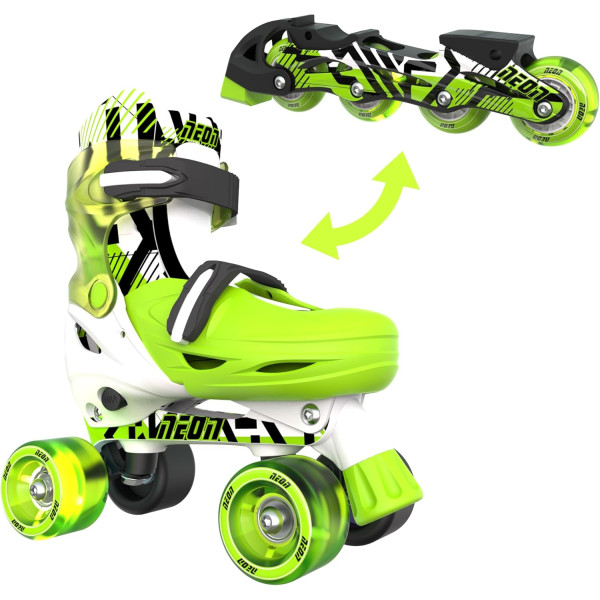 Роликові ковзани Neon Combo, розмір 30-33, зелений