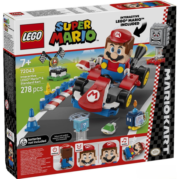 Конструктор LEGO Super Mario Mario Kart – Interactive LEGO® Mario та Standard Kart