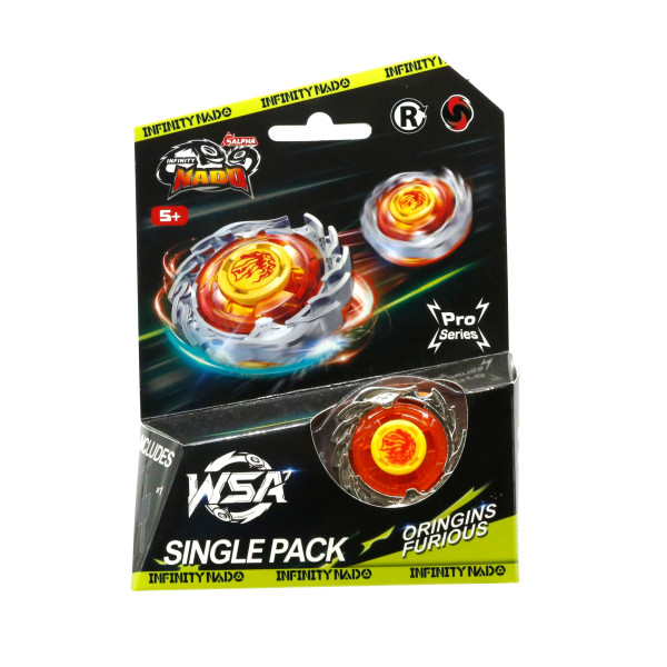 Дзиґа Infinity Nado VII Pro Series Single Pack Origins Лютий Вихор (Furious)