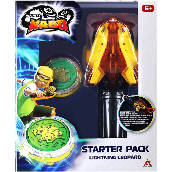 Дзиґа Infinity Nado VI Starter Pack Сліпучий Леопард (Lighting Leopard)