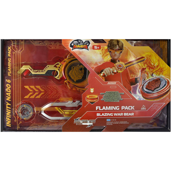 Дзиґа Infinity Nado VI Flaming Pack Палаючий Бойовий Ведмідь (Blazing War Bear)