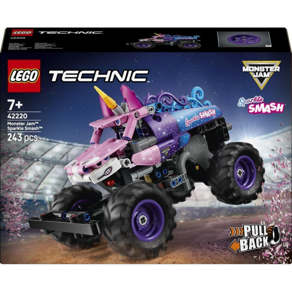 Конструктор LEGO Technic Monster Jam™ Sparkle Smash™ із функцією «Pull-Back»