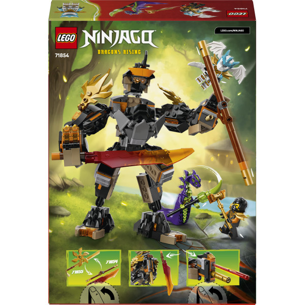 Конструктор LEGO Ninjago Робот Коула для місії і Дракон Зейн